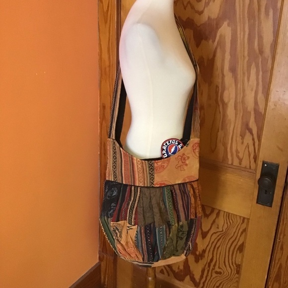 Grateful Dead NWT Orange Patchwork Purse - Picture 12 of 12